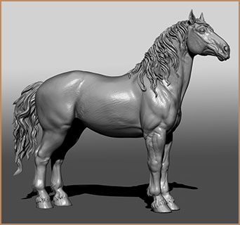 Pferdegestaltung im 3D Programm