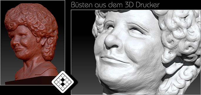 3D Charakter Büste