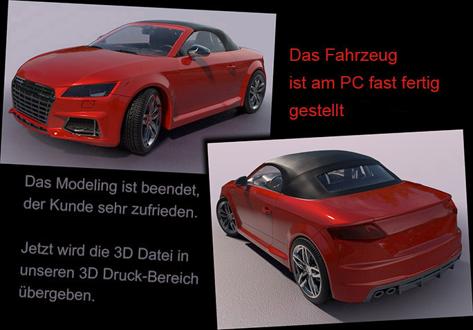 3D Druck Fahrzeugmodelle
