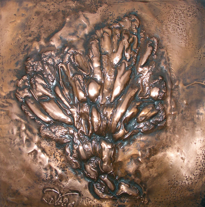 abstraktes Metallbild