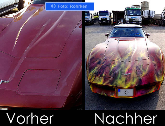 Airbrush Umlackierung