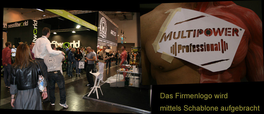 Bodypainting auf der Messe