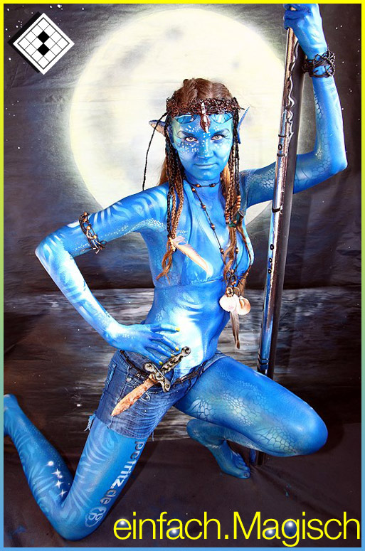 Bodypainting für Modelwettbewerb