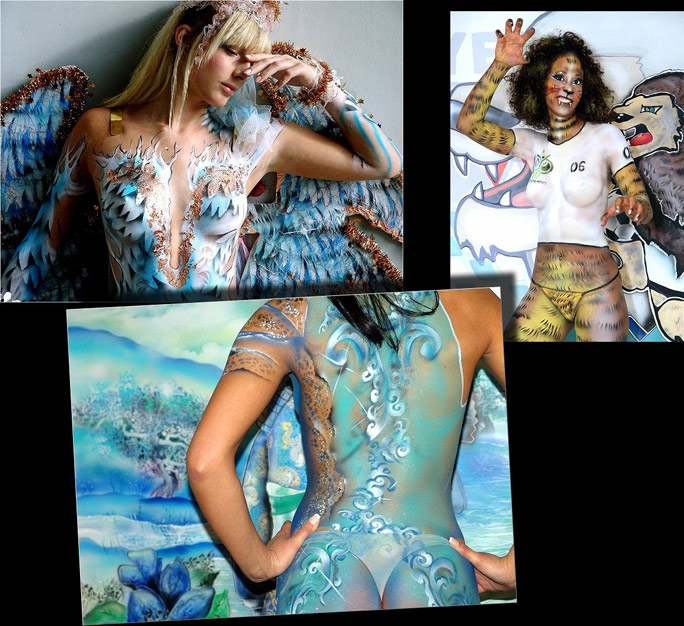 Bodypainting für Messen