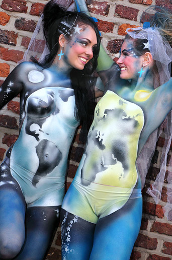 Bodypainting für Promotion