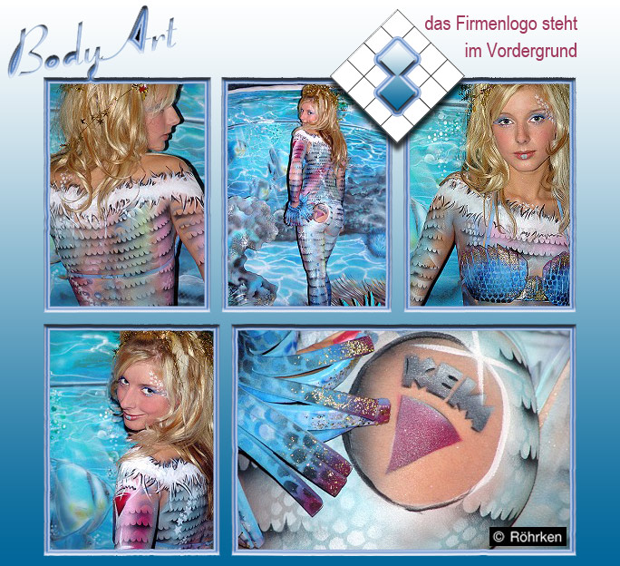 Bodypainting Live Model