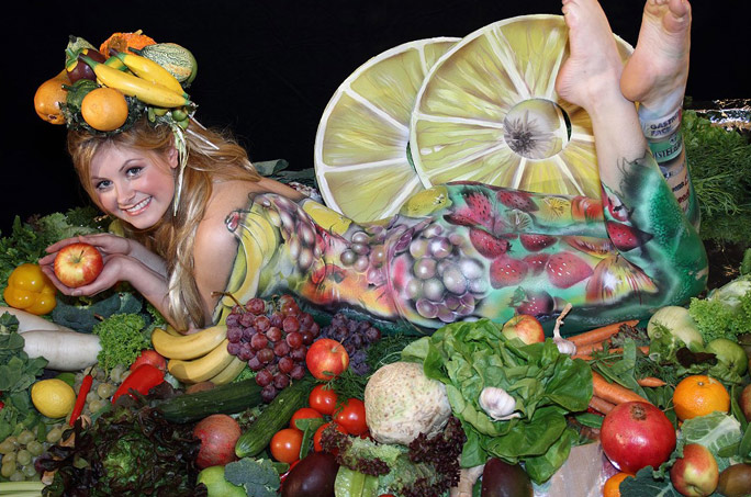 Bodypainting Präsentationen