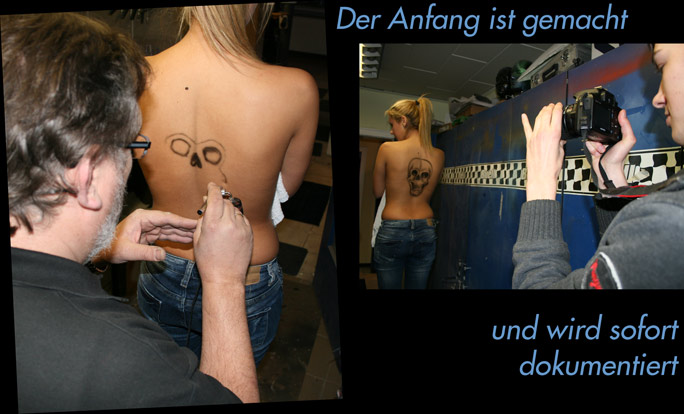 Bodypainting step by step