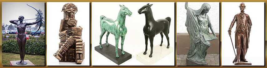 Bronzefiguren nach Auftrag