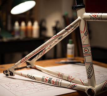 Carbonrahmen Lackierung