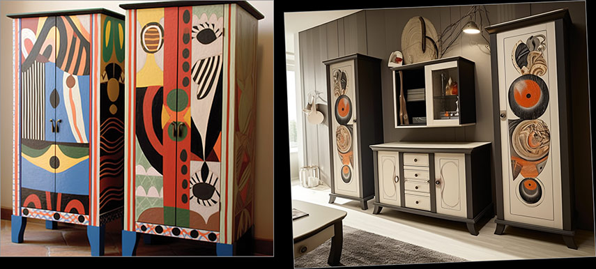 exklusiv gestaltetes Mobiliar