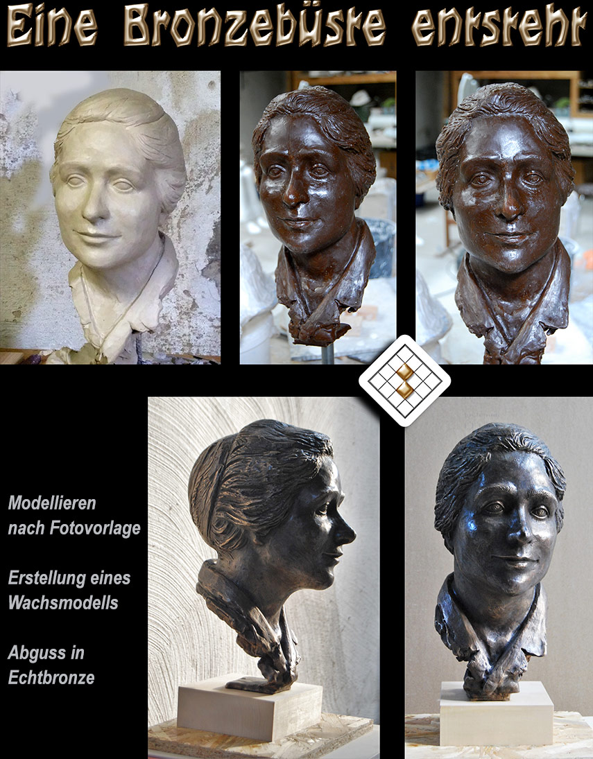 exklusive Bronzebüsten