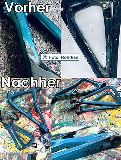 Fahrradrahmen neu lackieren lassen