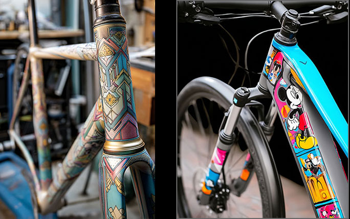 Fahrradrahmen Neulackierung