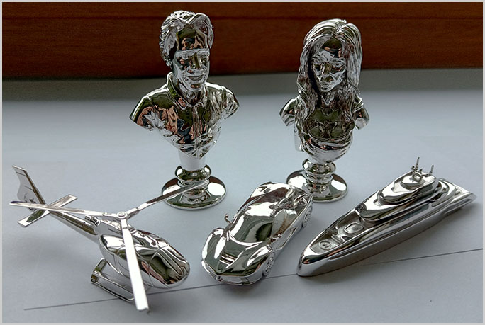 Figuren in Metall drucken lassen