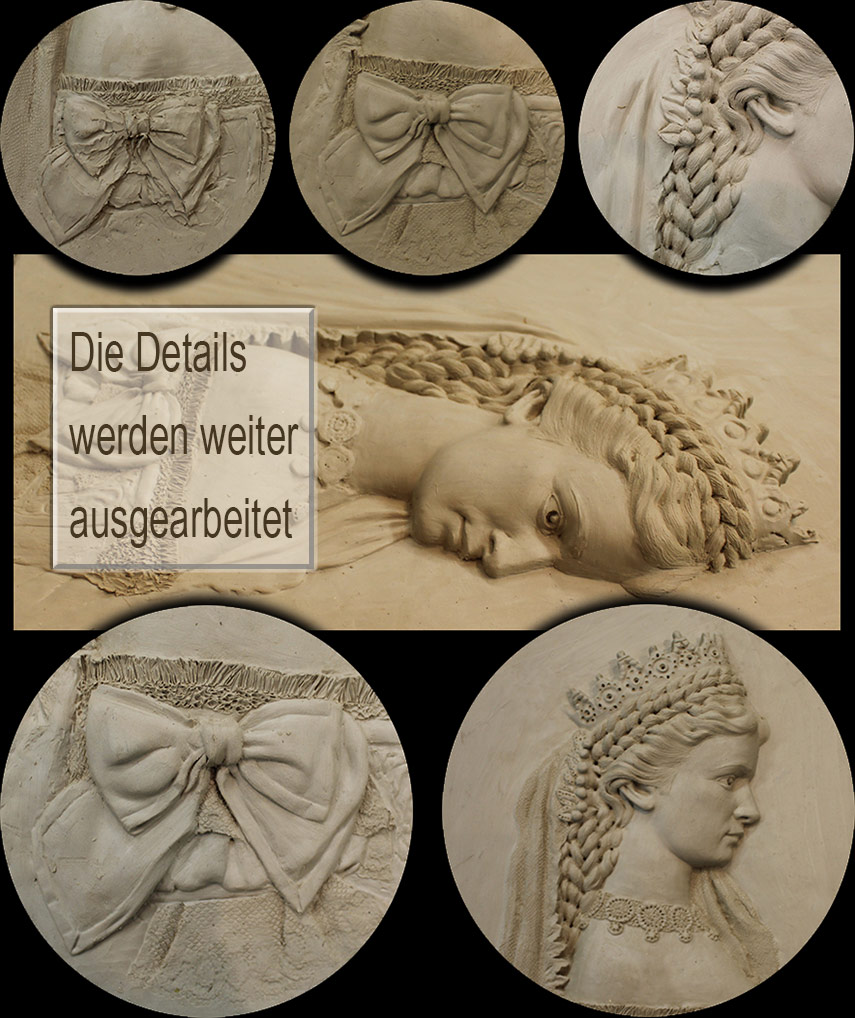 Flachrelief und Halbrelief