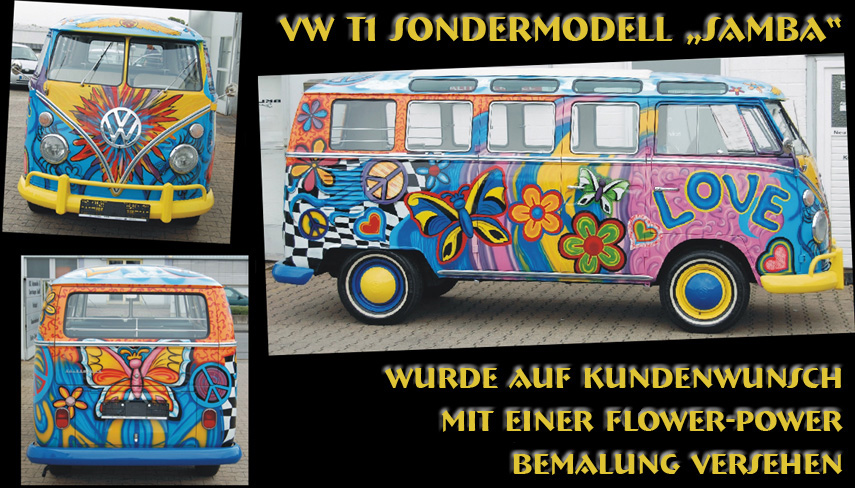 VW T1 Sondermodell im Pop Art Stil