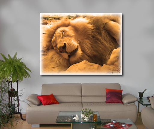 Tiergemälde auf Leinwand