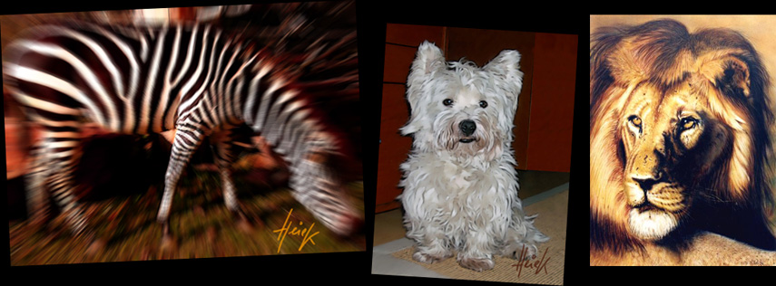 Haustier als Gemälde