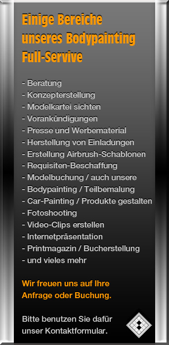 Service für Bodypainting