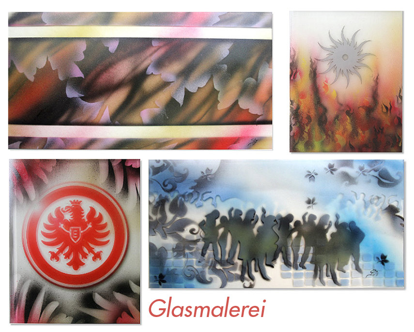 Glasmalerei Airbrush