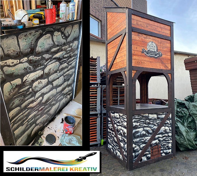 handbemalte Dekorationsobjekte