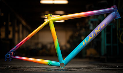 Handbemalte Fahrradrahmen