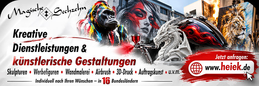 Kreative Dienstleistungen und künstlerische Gestaltungen