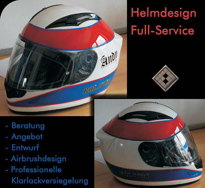 Helmlackierungen
