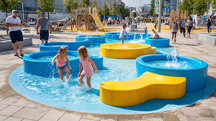 Hersteller von modularen Wasserspielplätzen