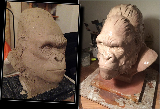 Herstellung von Bronzeskulpturen