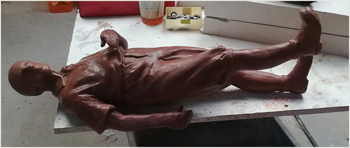 Herstellung von Bronzefiguren
