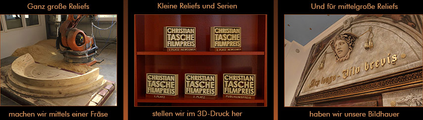 Herstellungsarten für Reliefs