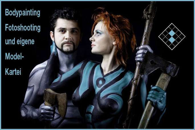 Bodypainting als Highlight für den Messeauftritt