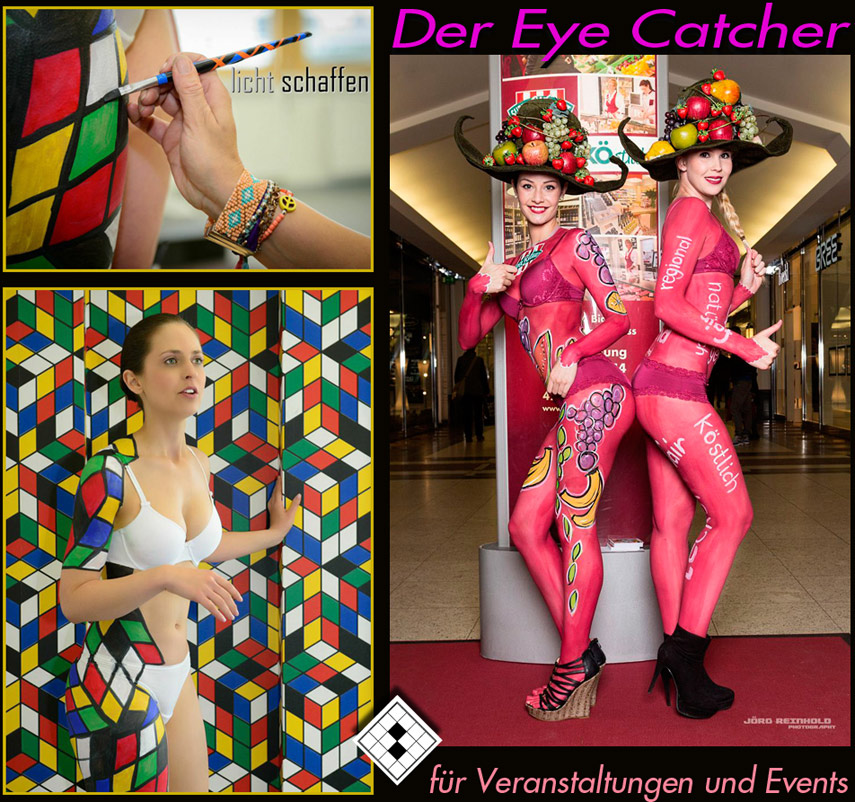 Bodypainting als Highlight auf Events und Messe
