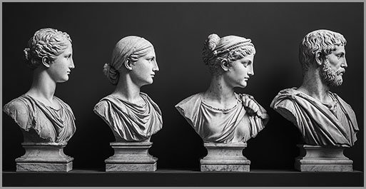 Klassische Portraitbüsten
