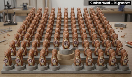 Kleine Figuren in Serie anfertigen lassen