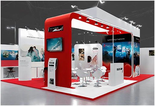 Kreatives Messedesign