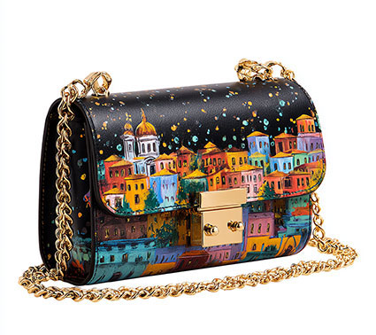 Ledertasche nach Wunsch bemalen lassen