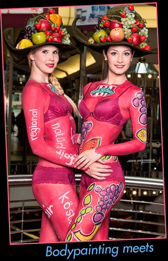 Bodypainting für Eventveranstallung