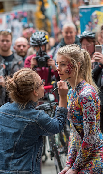 Livepainting auf Fahrradmessen