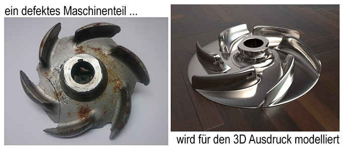 Maschinenteile aus dem 3D Drucker