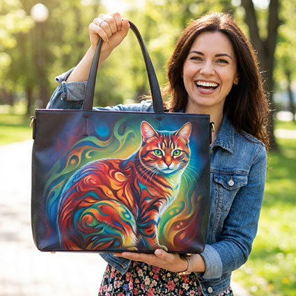 mein Tier auf meiner Handtasche