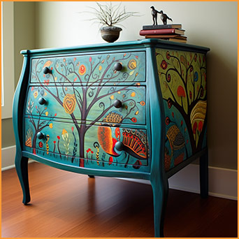 Möbel bunt streichen lassen