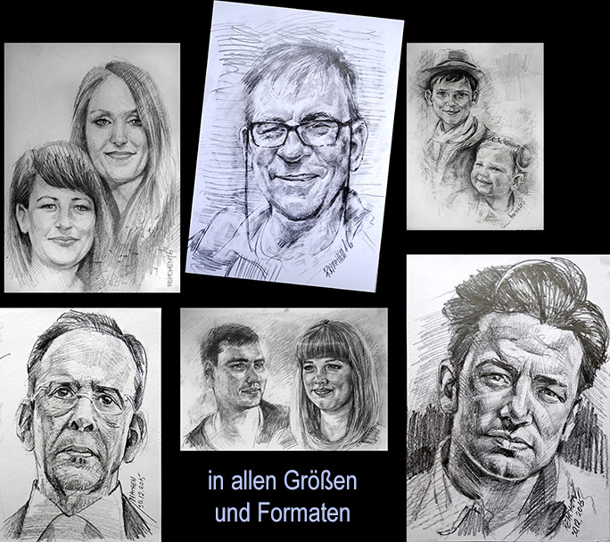 Portraitgemälde nach Foto