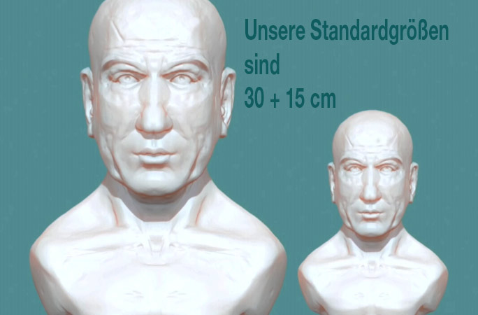 Portraitbüsten auf Bestellung