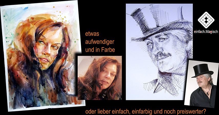 Portraitgemälde nach Foto