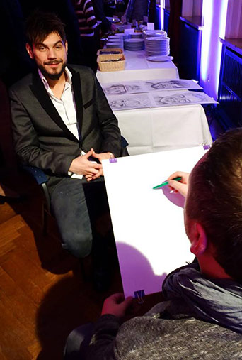 Portraitmaler für Event buchen