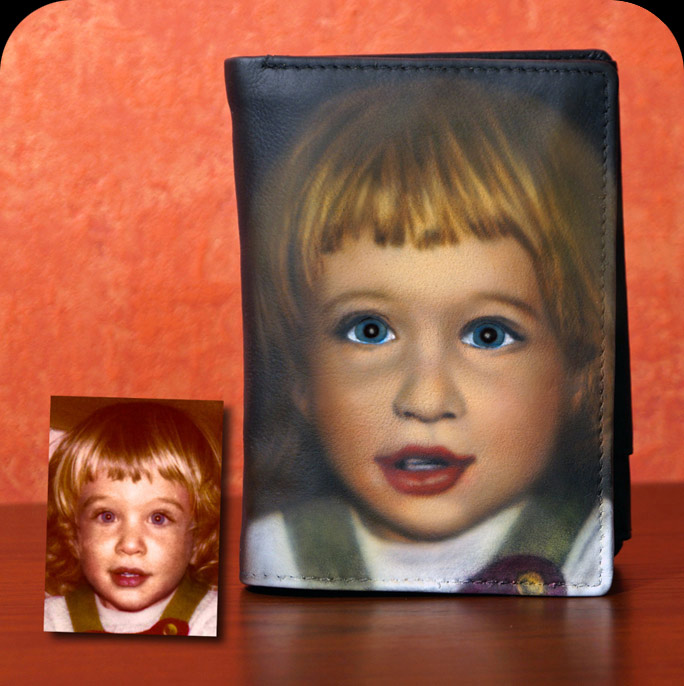 Portraits auf Leder