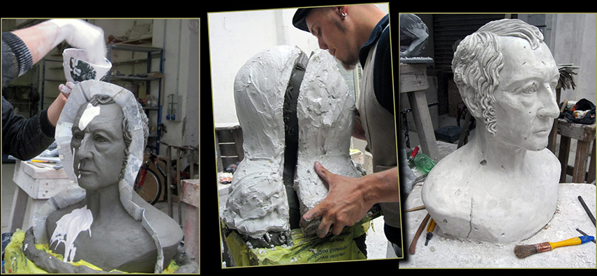 Reproduktion von BÜsten